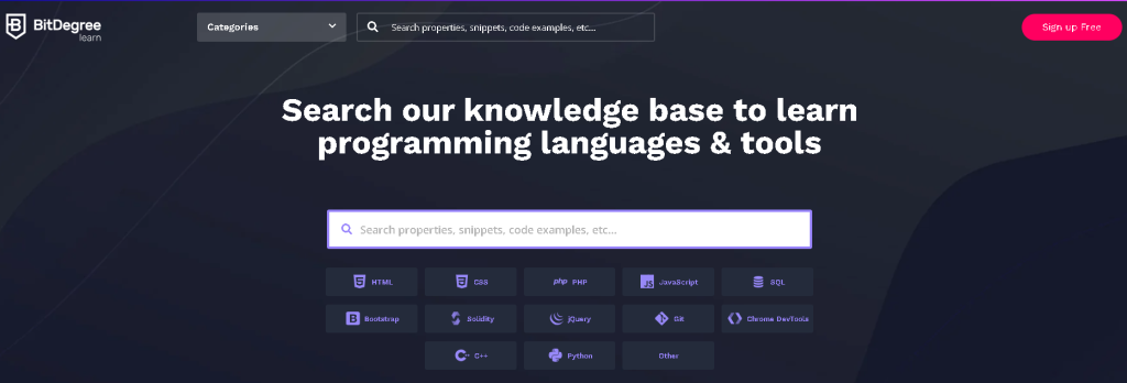 BitDegree Software Learning