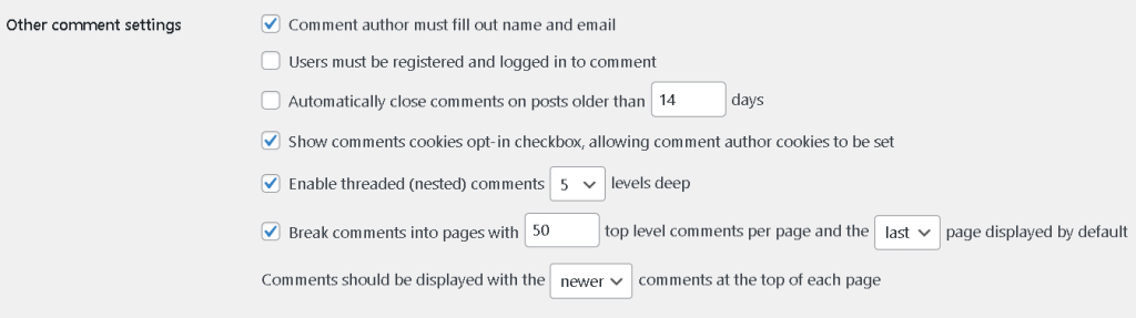 Paginate comments to speed up WordPress.