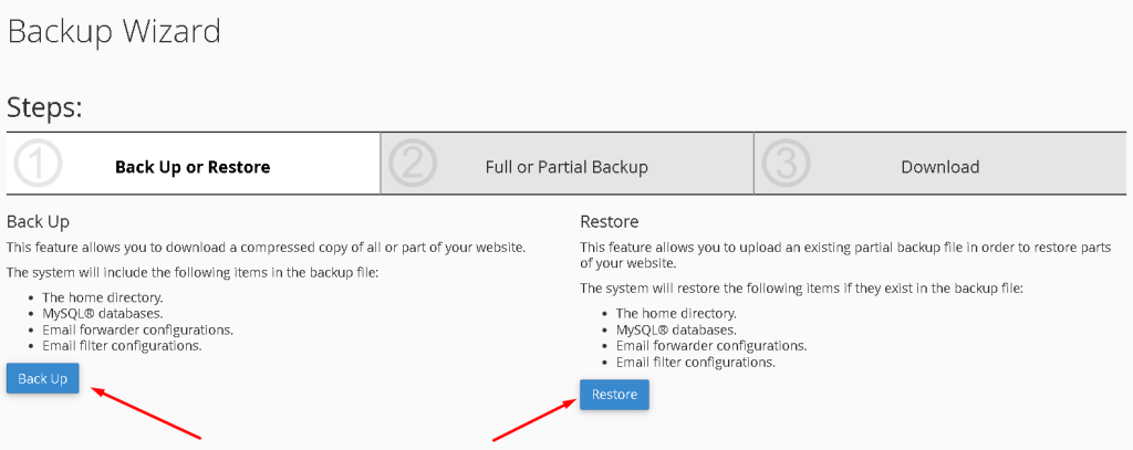 website migration cpan backup wizard image
