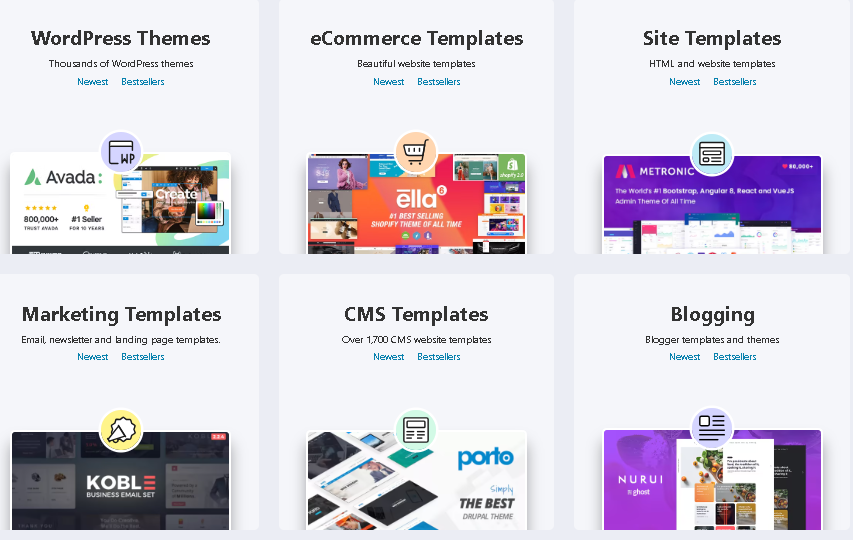 Top 10 Sites To Buy WordPress Themes websites image