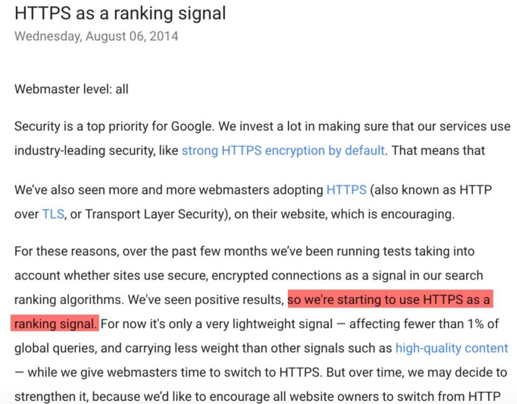 Using SSL and HTTPS warming page information