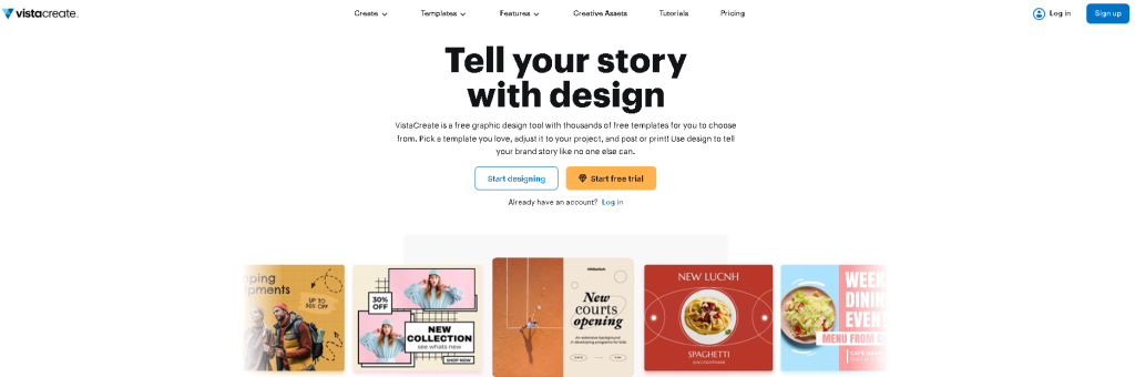 VISTACREATE - 6 Trending Design Tools