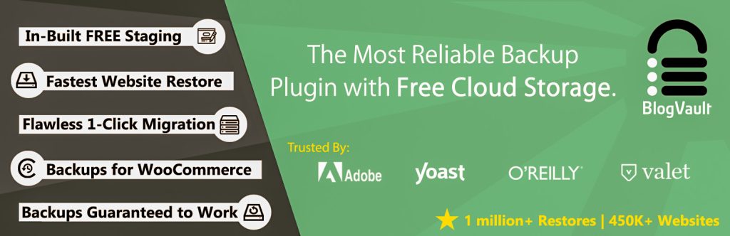 BlogVault - Top 10 WordPress Backup Plugins Compared (Pros & Cons)