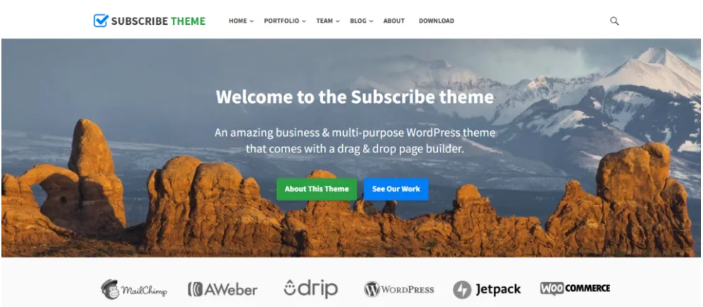 Subscribe Corporate Theme