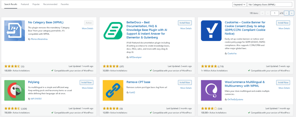 No Category Base (WPML)