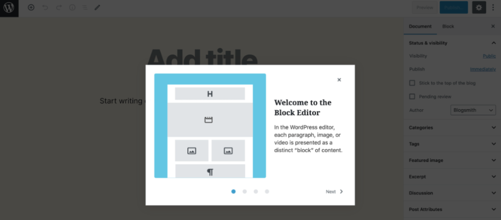 Gutenberg — Block Content Editor and Site Builder for WordPress