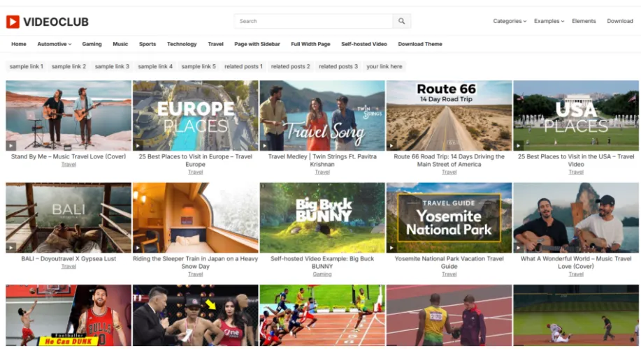 VideoClub WordPress Video Theme
